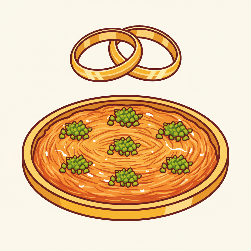Wedding Icon with Knafeh